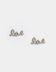Серьги-гвоздики Pieces Truly Love - Серебряный