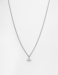 Ожерелье с подвеской орбита-держава Vivienne Westwood - Серебряный