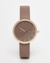 Бежево-розово-золотистые часы ASOS - Mink