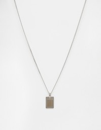 Серебряное ожерелье с подвеской-жетоном Seven London - Серебряный