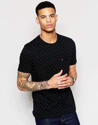 Жаккардовая футболка с карманом Original Penguin - Черный