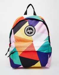 Разноцветный рюкзак с геометрическим принтом Hype - Multi segment