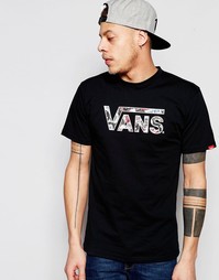 Черная футболка с логотипом Vans Coasters V2OGJ15 - Черный