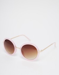 Круглые солнцезащитные очки ASOS - Розовый