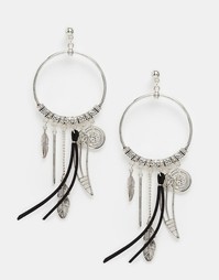 Серьги-подвески ASOS - Серебряный