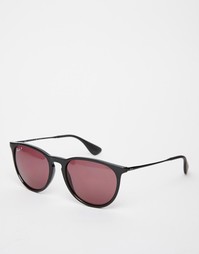 Круглые солнцезащитные очки с розовыми стеклами Ray‑Ban
