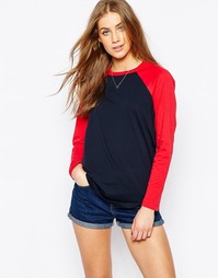 Футболка с контрастными рукавами ASOS