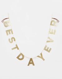 Золотистая гирлянда Best Day Ever Talking Tables - Золотой