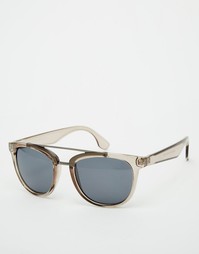 Серые круглые солнцезащитные очки AJ Morgan - Серый
