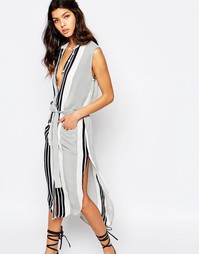 Платье миди в полоску Faithfull Old Town - Cabana stripe