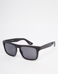 Черные квадратные солнцезащитные очки с прямым верхом Vans V07EBKA