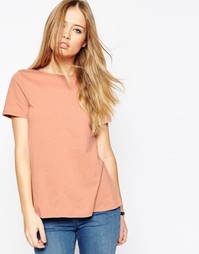 Свободная футболка ASOS - Темно-бежевый