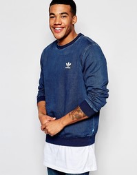 Джинсовый свитшот adidas Originals AJ7727 - Синий