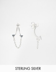 Серебряные серьги-подвески ASOS - Серебряный