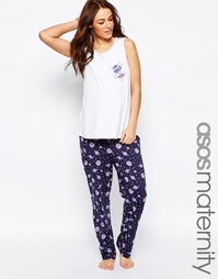Пижамный комплект из майки и брюк ASOS Maternity - Мульти