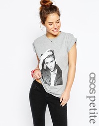 Футболка с принтом I'm A Belieber ASOS PETITE - Серый