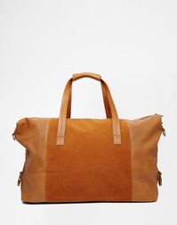 Светло-коричневая сумка со вставками ASOS - Рыжий