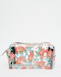 Косметичка с принтом русалок Skinnydip эксклюзивно для ASOS - Mermaid