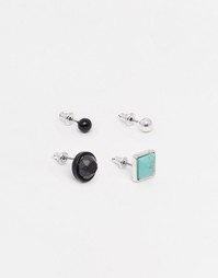 Серьги с полудрагоценными камнями ASOS - Мульти
