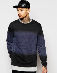 Свитшот с эффектом деграде ASOS - Синий