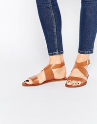Кожаные сандалии ASOS FRAME - Рыжий