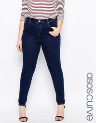 Облегающие джинсы ASOS CURVE Ridley - Indigo - индиго