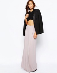 Юбка макси со вставкой спереди ASOS - Mink