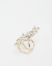 Броское кольцо с цветочным дизайном Lipsy Ariana Grande - Золотой
