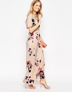 Платье макси с цветочным принтом ASOS - Мульти