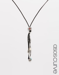Ожерелье с кисточкой в стиле вестерн ASOS CURVE - Синий