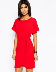 Платье-футляр мини с узлом ASOS - Красный