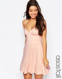 Короткое приталенное платье ASOS TALL - Blush