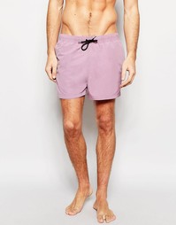 Фиолетовые короткие шорты для плавания ASOS - Фиолетовый