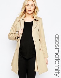 Классический макинтош для беременных ASOS Maternity - Stone