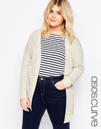 Кардиган из смешанного льна ASOS CURVE - Oatmeal