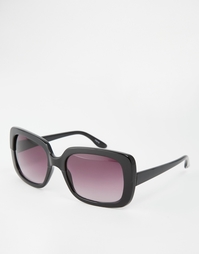 Квадратные солнцезащитные очки с затемненными стеклами Monki - Черный