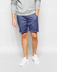 Шорты чиносы слим средней длины ASOS - Индиго