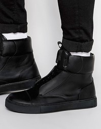 Черные кроссовки с эластичной вставкой ASOS - Черный