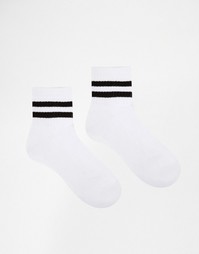 Набор из 2 пар носков в спортивном стиле ASOS - Белый