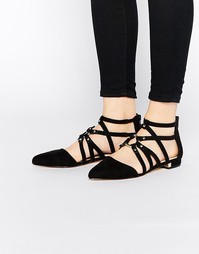 Балетки с острым носком ASOS LORI - Черный