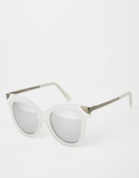 Солнцезащитные очки кошачий глаз с металлическими уголками ASOS