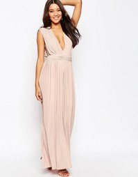Плиссированное платье макси ASOS - Сумеречно-розовый