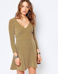 Платье мини Free People - Коричневый