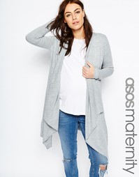 Удлиненный кардиган для беременных ASOS Maternity - Серый