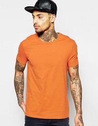 Оранжевая футболка с круглым вырезом ASOS - Винтажный оранжевый