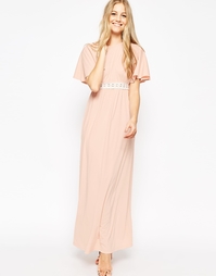 Платье макси с рукавами‑кимоно ASOS - Blush