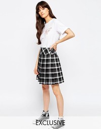 Юбка в клетку тартан Le Kilt for ASOS
