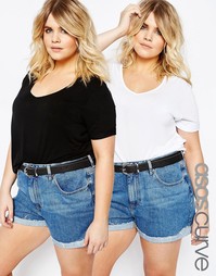 Комплект из 2 футболок ASOS CURVE Forever