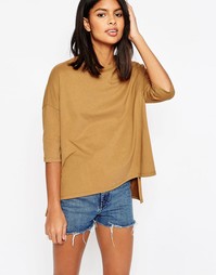 Oversize-топ прямого кроя ASOS - Рыжий