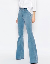 Облегающие расклешенные джинсы с завышенной талией Dr Denim Brigitte